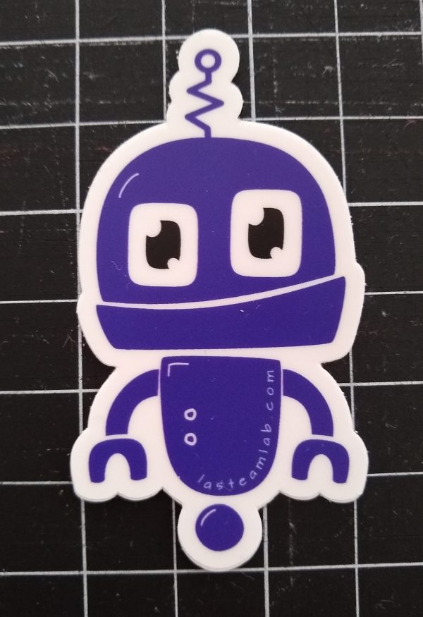 Dark Purple Kiss Cut Chibi Bot