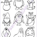 Winter Friends Coloring Sheet